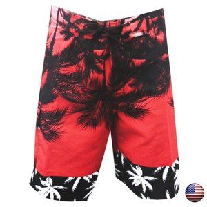 NWT PALMS SUMMER SURF BEACH MEN'S SWIMWEAR TRUNKS SLIM FIT BOARD SHORTS SIZE L